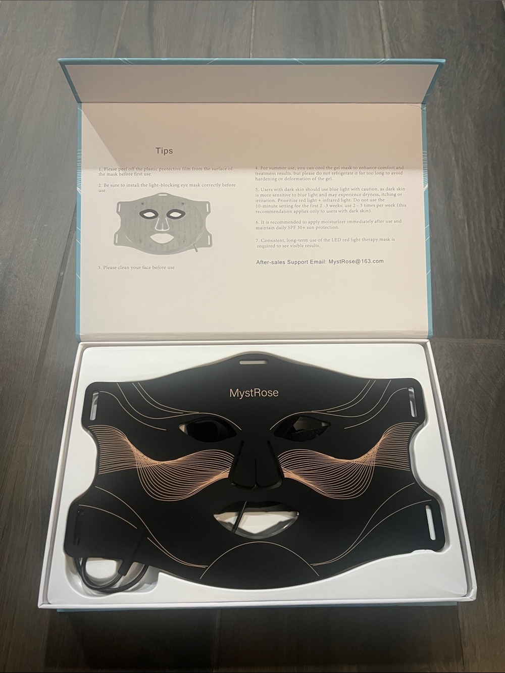 Black LED Facial Mask for Skincare Therapy